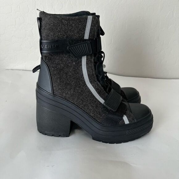Converse Chuck Taylor GR 82 Adjustable Strap Heel Rave Reflective Sneakers Boots - Picture 2 of 9